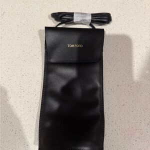Tom Ford Black Leather Eyewear Pouch